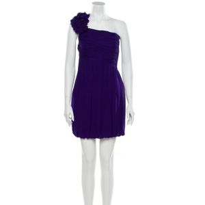 Robert Rodriguez Silk One Shoulder Mini Dress sz 8